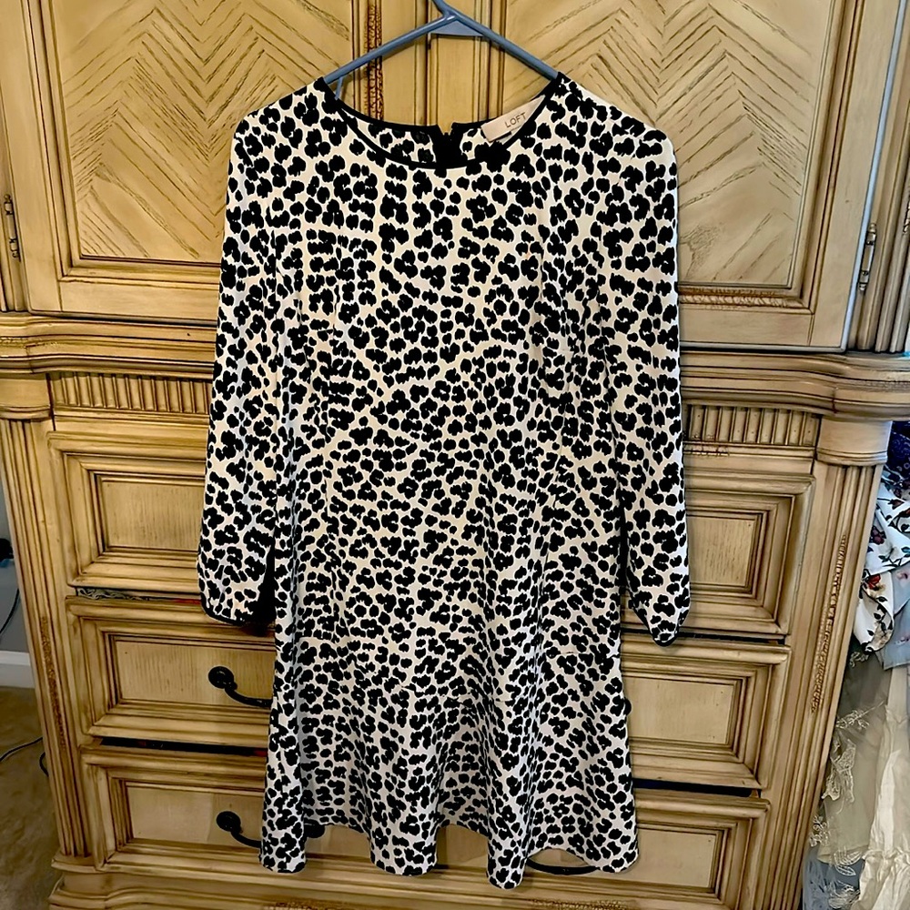 Loft Leopard Print Dress